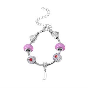 Charm Bracelet With Initial J
